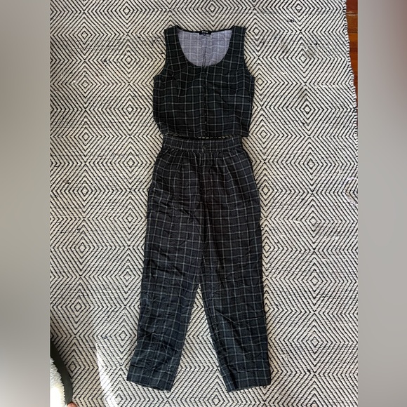 Corduroy Sleeveless Crop Top in Plaid (part of matching set) - Picture 5 of 5